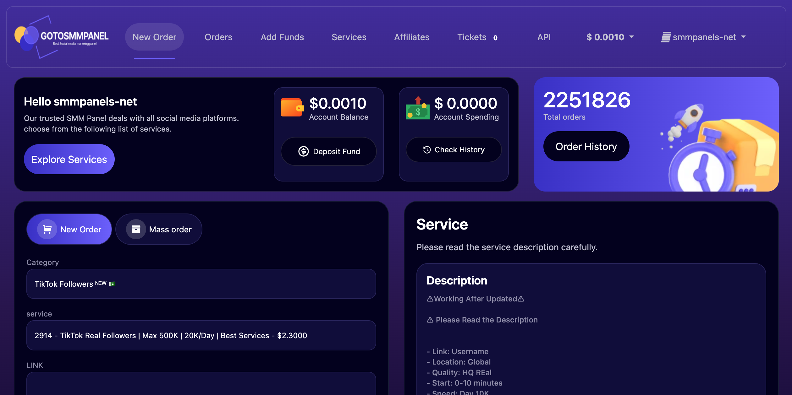 GoToSMMPanel.com thumbnail